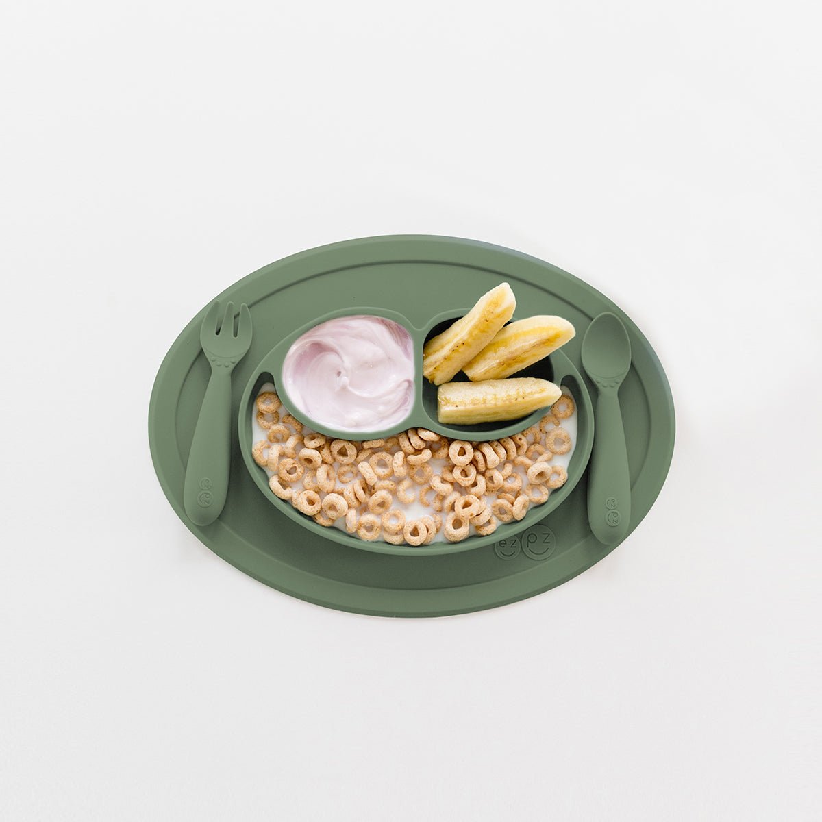 EZPZ Mini Feeding Set - Olive - EZPZ - 4 - Baby & Kids - ThePharmacy