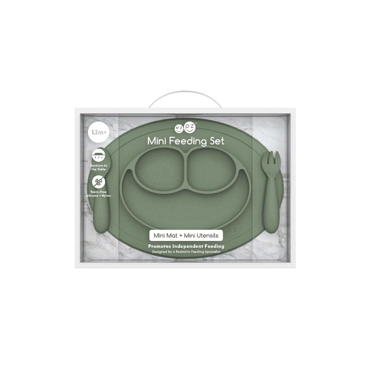 EZPZ Mini Feeding Set - Olive - EZPZ - 2 - Baby & Kids - ThePharmacy