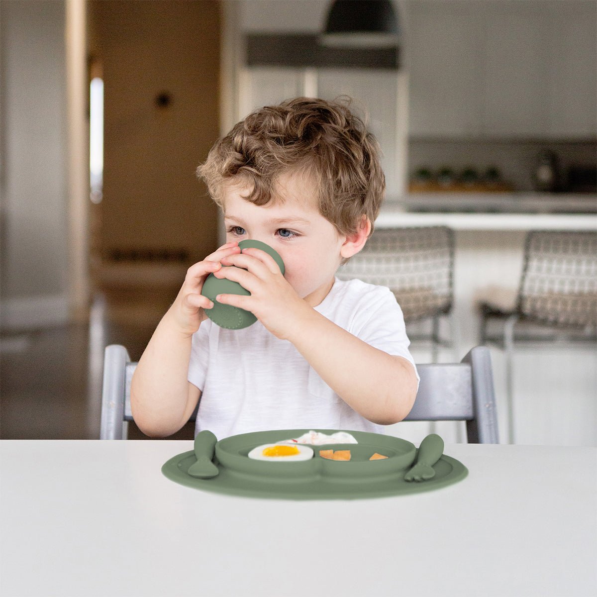 EZPZ Mini Feeding Set - Olive - EZPZ - 3 - Baby & Kids - ThePharmacy