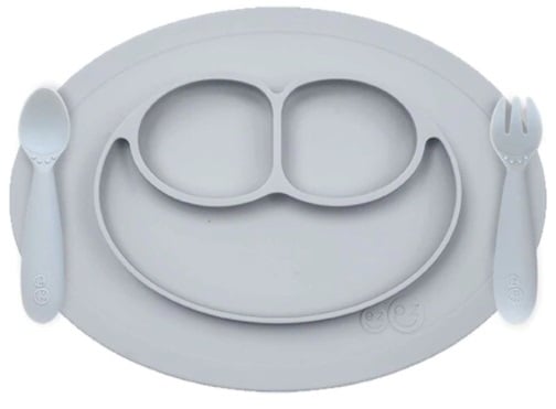 EZPZ Mini Feeding Set - Pewter - EZPZ - 1 - Baby & Kids - ThePharmacy
