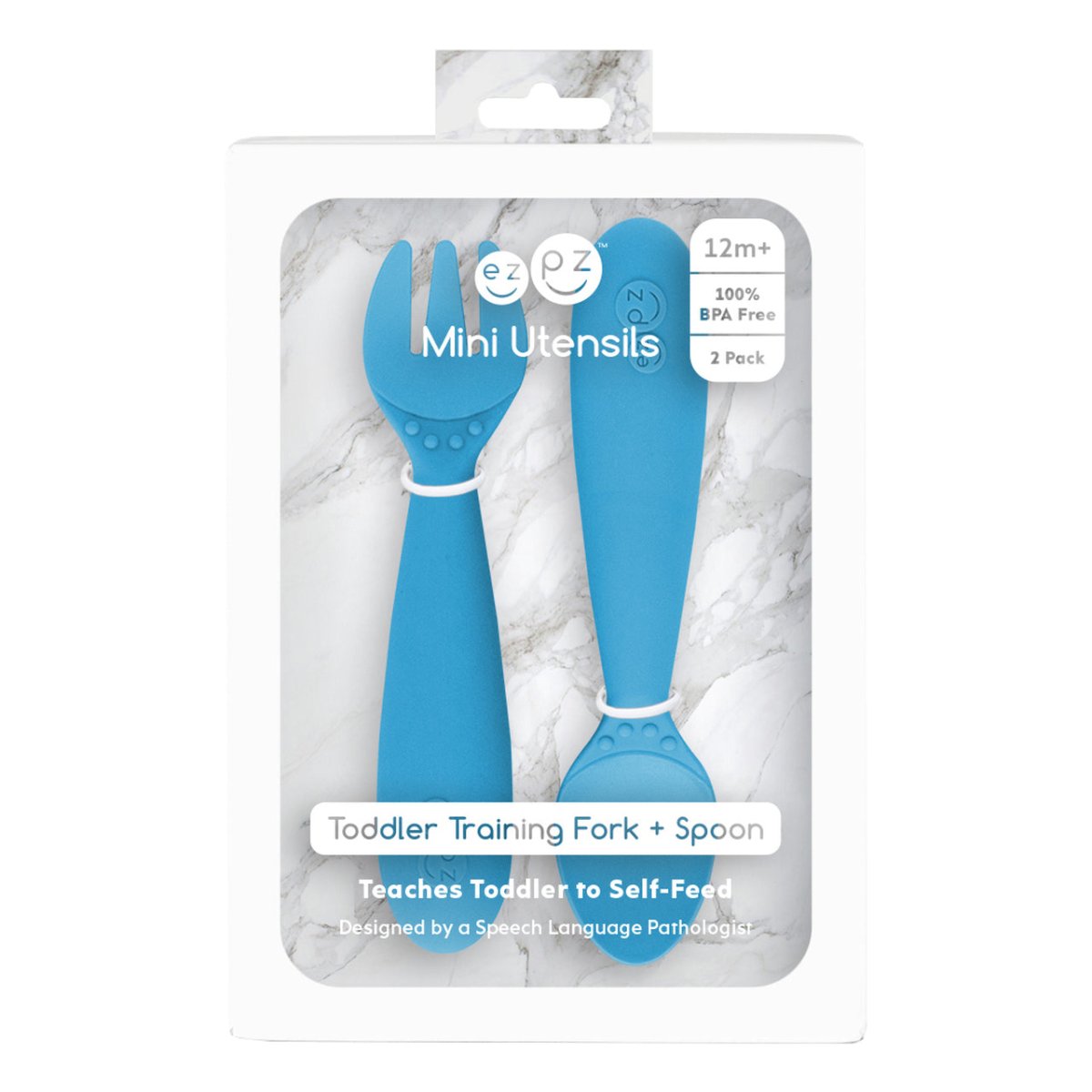 EZPZ Mini Utensils - Blue - EZPZ - 4 - Baby & Kids - ThePharmacy