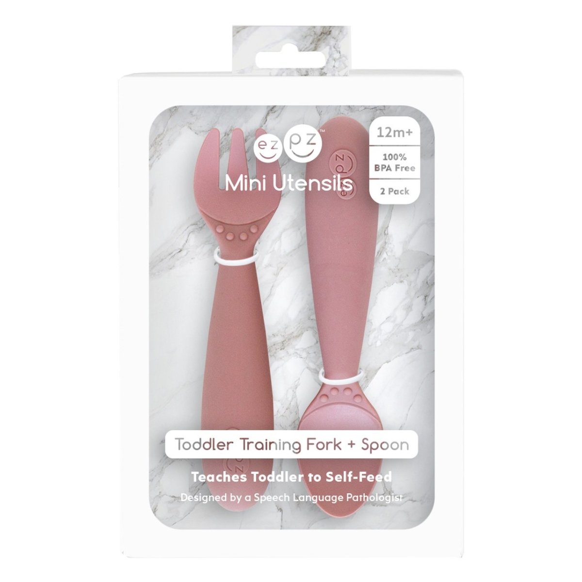 EZPZ Mini Utensils - Blush - EZPZ - 4 - Baby & Kids - ThePharmacy