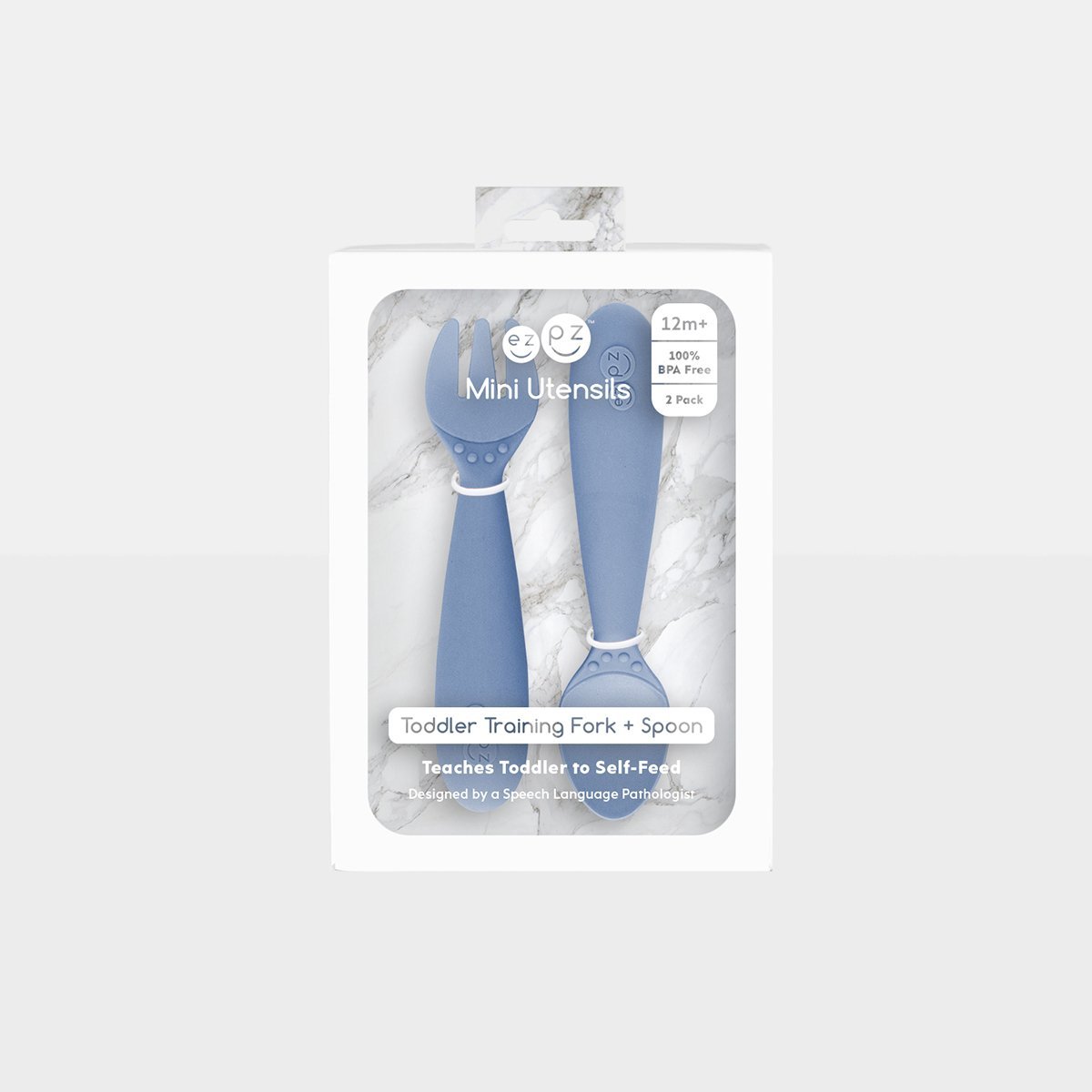 EZPZ Mini Utensils - Indigo - EZPZ - 4 - Baby & Kids - ThePharmacy