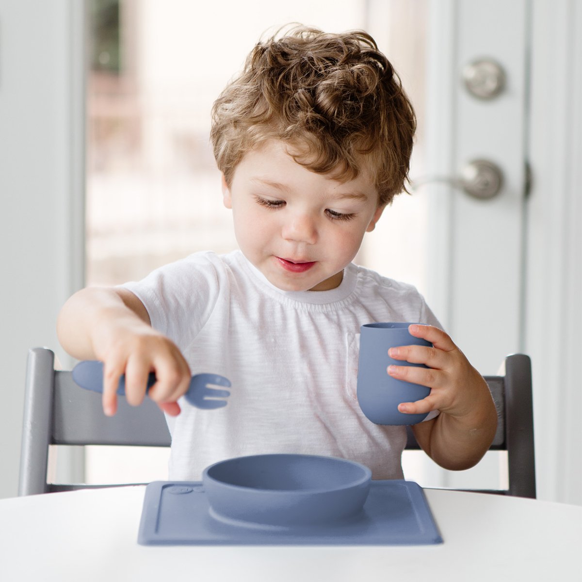 EZPZ Mini Utensils - Indigo - EZPZ - 6 - Baby & Kids - ThePharmacy