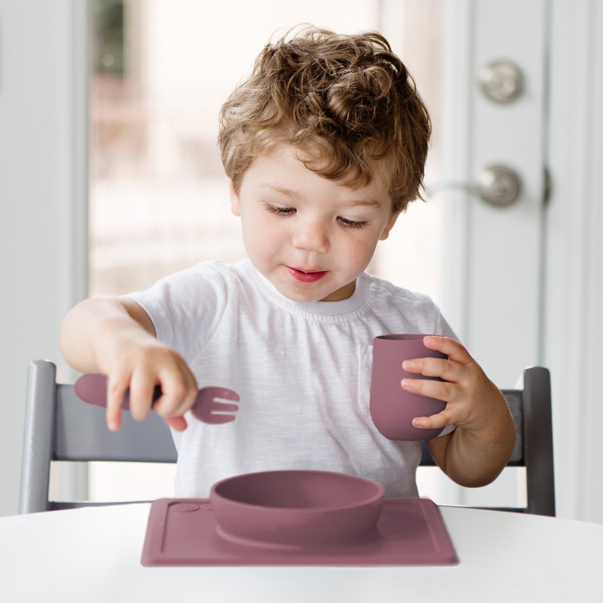 EZPZ Mini Utensils - Mauve - EZPZ - 4 - Baby & Kids - ThePharmacy