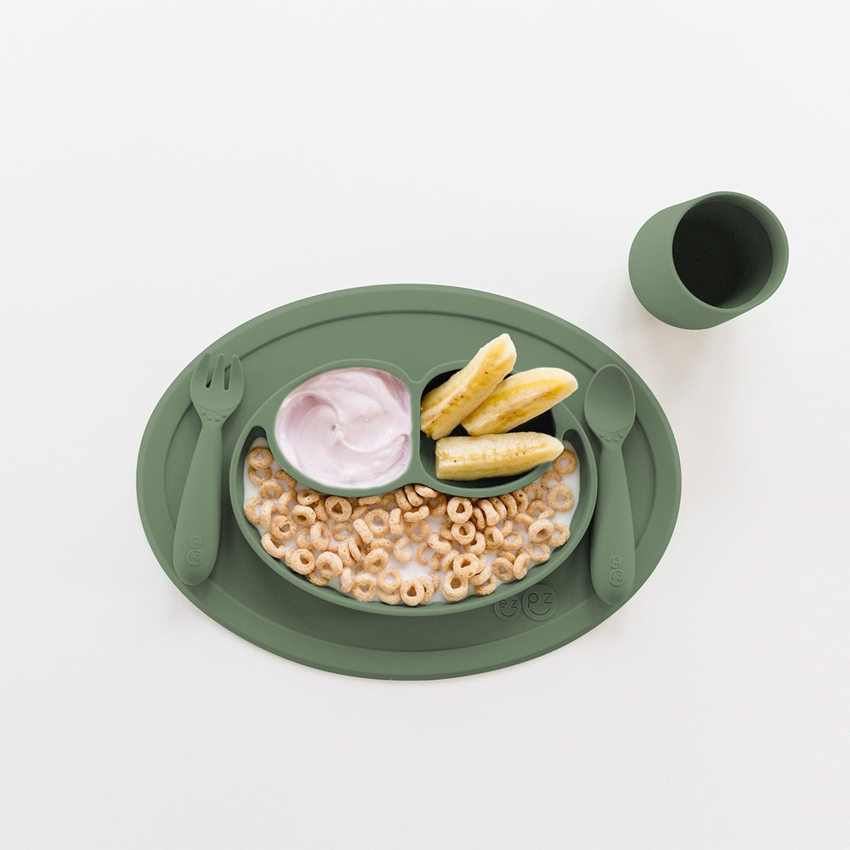 EZPZ Mini Utensils - Olive - EZPZ - 5 - Baby & Kids - ThePharmacy