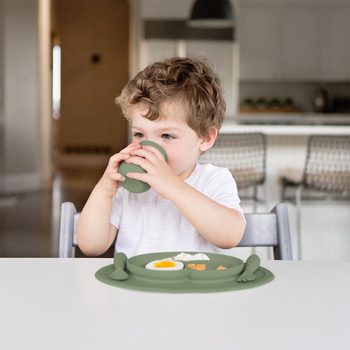 EZPZ Mini Utensils - Olive - EZPZ - 3 - Baby & Kids - ThePharmacy