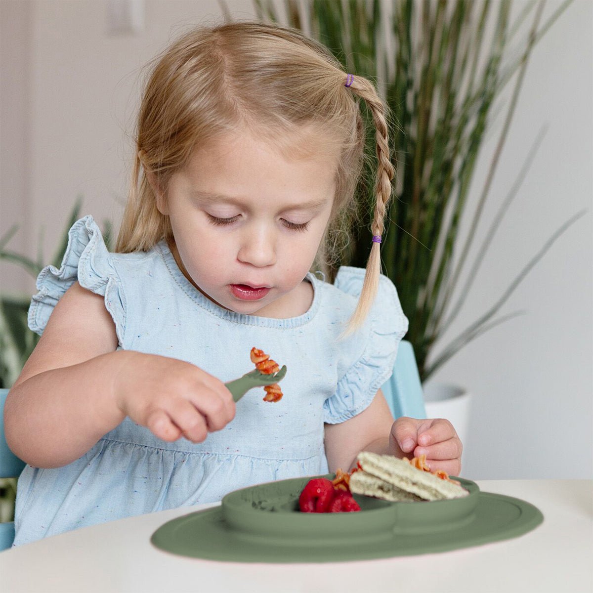 EZPZ Mini Utensils - Olive - EZPZ - 2 - Baby & Kids - ThePharmacy