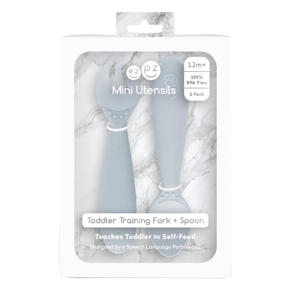 EZPZ Mini Utensils - Pewter - EZPZ - 3 - Baby & Kids - ThePharmacy