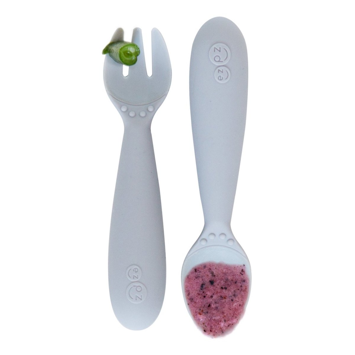 EZPZ Mini Utensils - Pewter - EZPZ - 2 - Baby & Kids - ThePharmacy