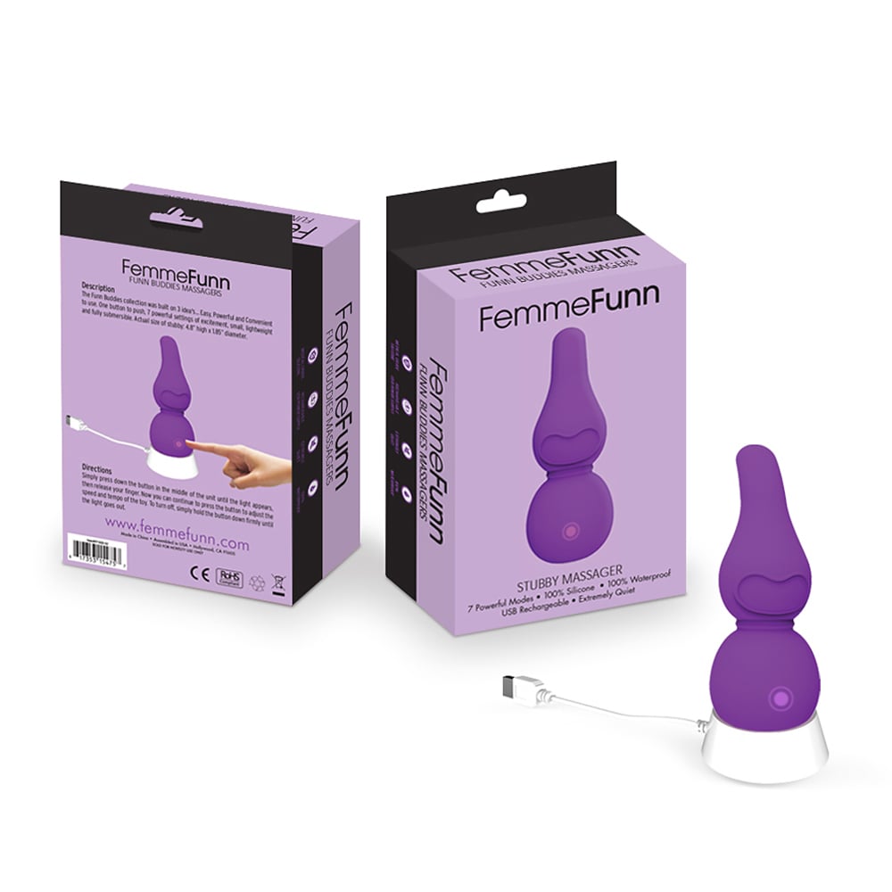 Femme Funn Stubby Massager - Purple - Femme Funn - 3 - Sexual Health - ThePharmacy