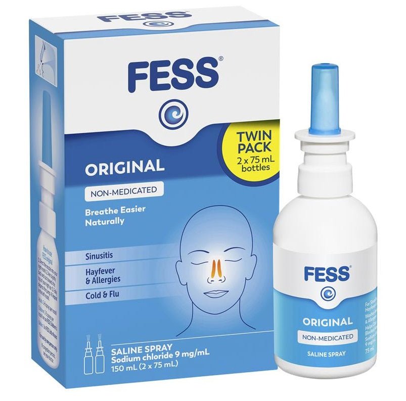 Fess Nasal Spray Twin Pack 150ml (2 x 75mL) - Fess - 1 - Baby & Kids - ThePharmacy
