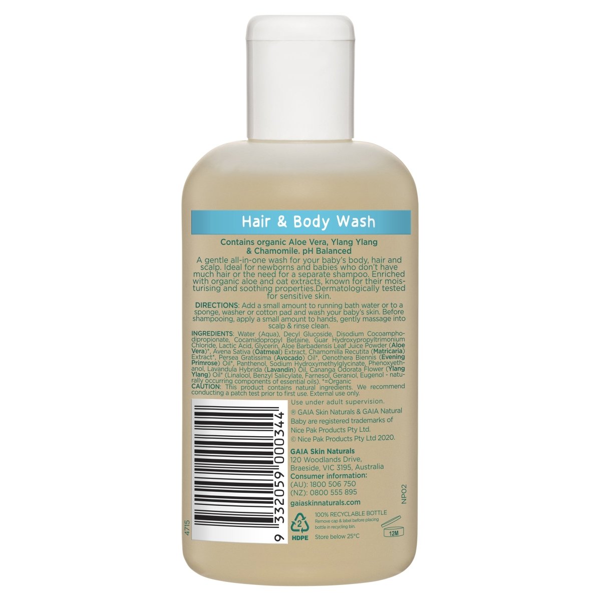 GAIA Baby Hair & Body Wash - GAIA - 2 - Baby & Kids - ThePharmacy