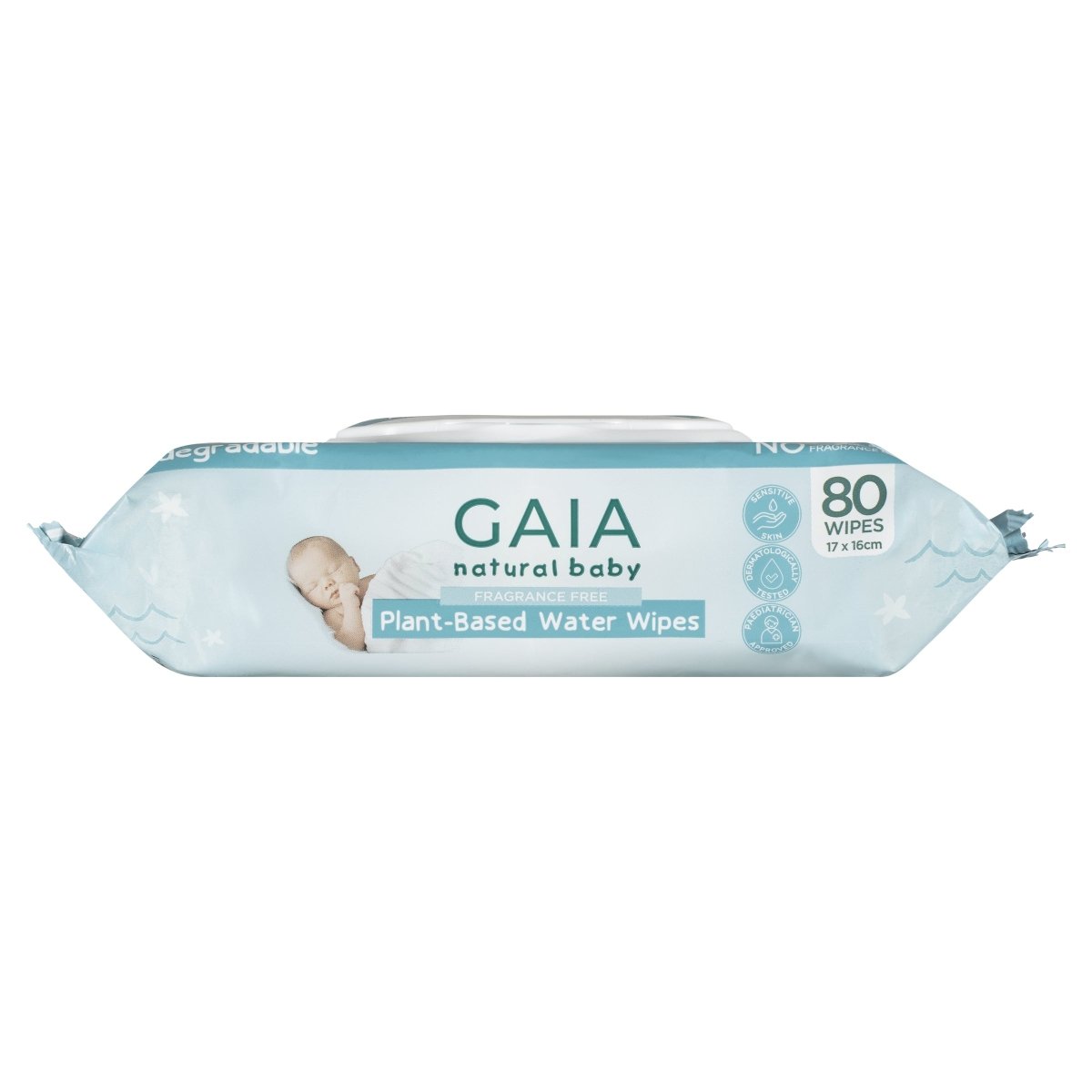 GAIA Natural Baby Plant - Based Water Wipes 80 Pack - GAIA - 4 - Baby & Kids - ThePharmacy