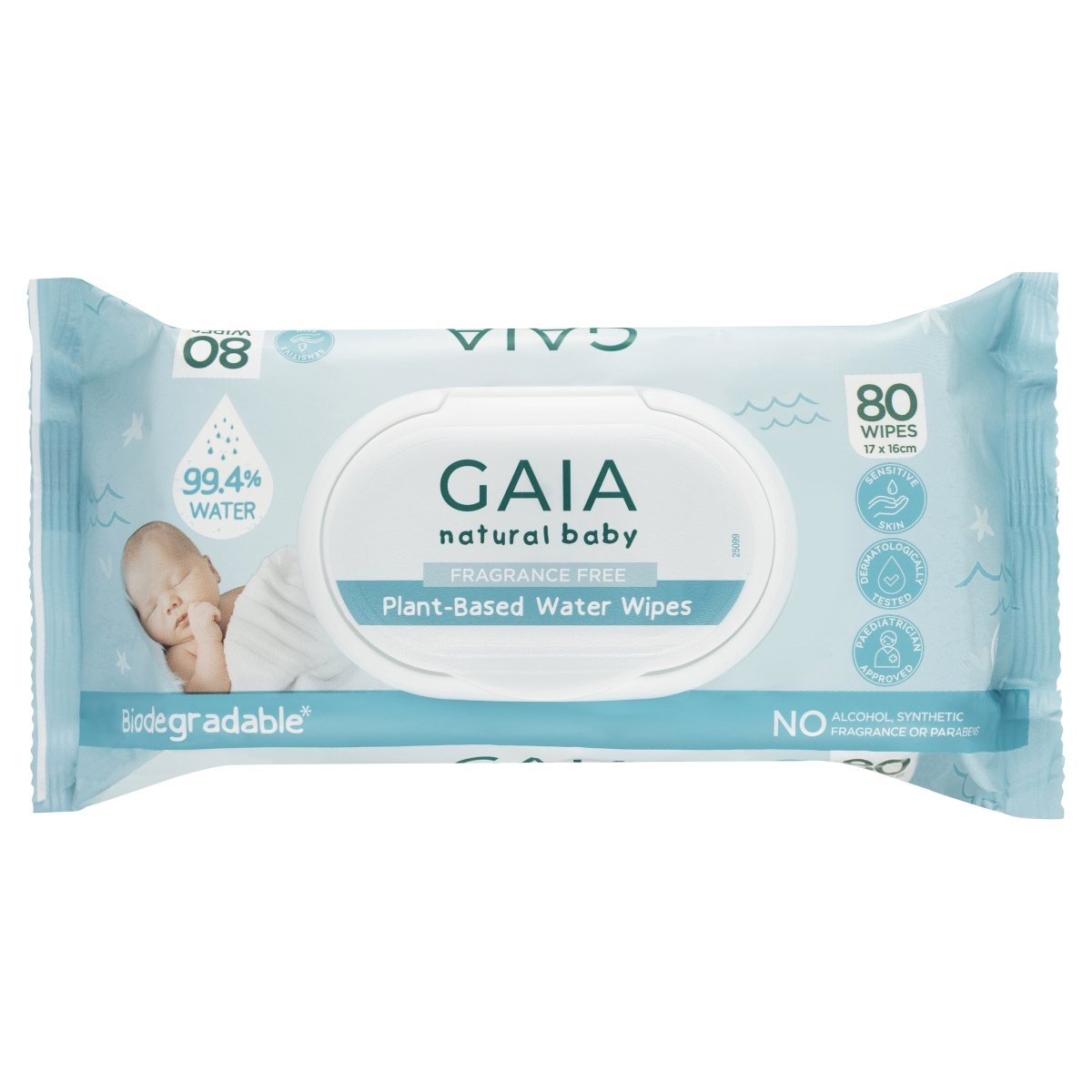GAIA Natural Baby Plant - Based Water Wipes 80 Pack - GAIA - 1 - Baby & Kids - ThePharmacy