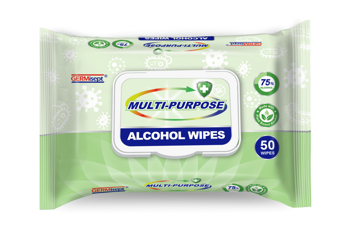GERMIsept Multi - Purpose 75% Alcohol Wipes - 50 wipes - GERMIsept - 1 - Health - ThePharmacy