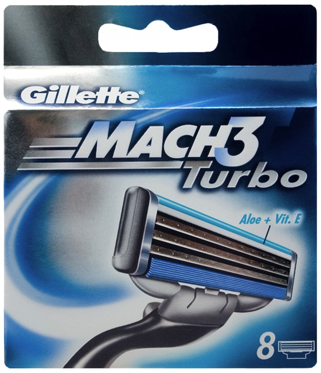 Gillette Mach 3 Cartridge Turbo 8 Pack - Gillette - 1 - Beauty & Essentials - ThePharmacy