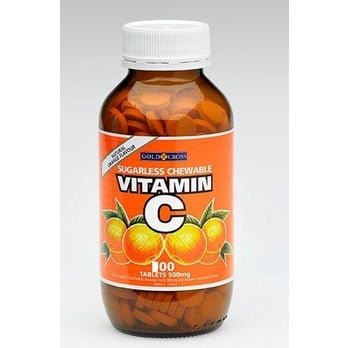 Gold Cross Vitamin C Chewable 100 Tablets - Gold Cross - 1 - Vitamins - ThePharmacy