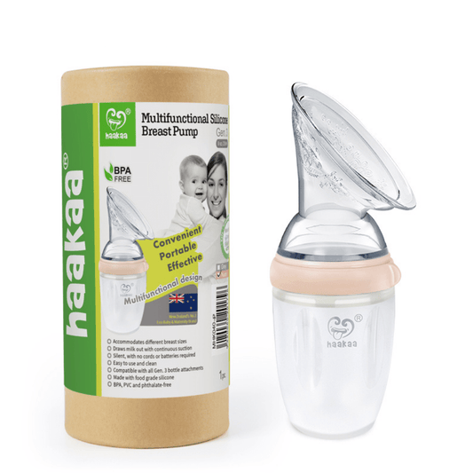 Haakaa Generation 3 Silicone Breast Pump 250mL - Peach - Haakaa - 1 - Baby & Kids - ThePharmacy