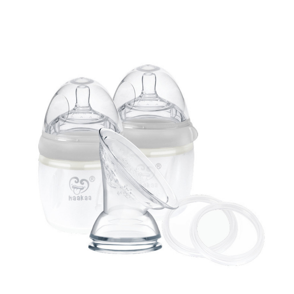 Haakaa Silicone Pump and Bottle Pack - Grey - Haakaa - 2 - Baby & Kids - ThePharmacy