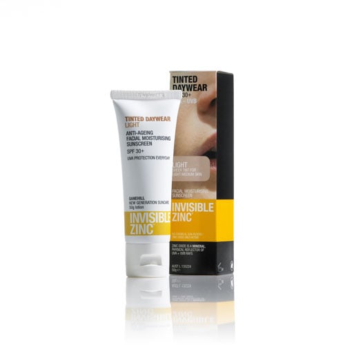 Invisible Zinc Anti Ageing Facial Moisturising Sunscreen SPF 30+ Tinted Light 50g - Invisible Zinc - 1 - Beauty & Essentials - ThePharmacy