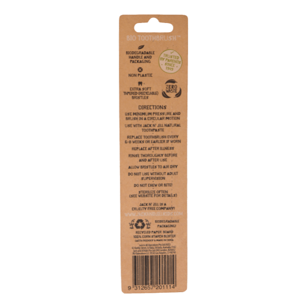 Jack N' Jill Bio Toothbrush Compostable & Biodegradable Handle - Unicorn - Jack n'Jill - 2 - Baby & Kids - ThePharmacy