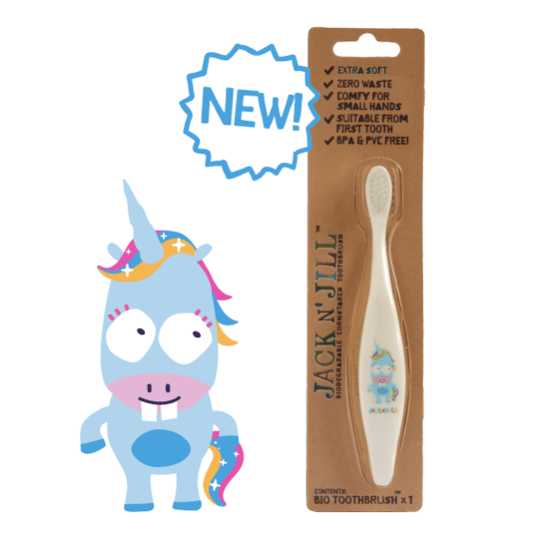 Jack N' Jill Bio Toothbrush Compostable & Biodegradable Handle - Unicorn - Jack n'Jill - 1 - Baby & Kids - ThePharmacy