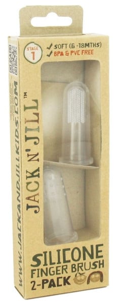Jack N' Jill Silicone Finger Brush - 2 Pack Stage 1 (6M - 18M) - Jack n'Jill - 1 - Baby & Kids - ThePharmacy