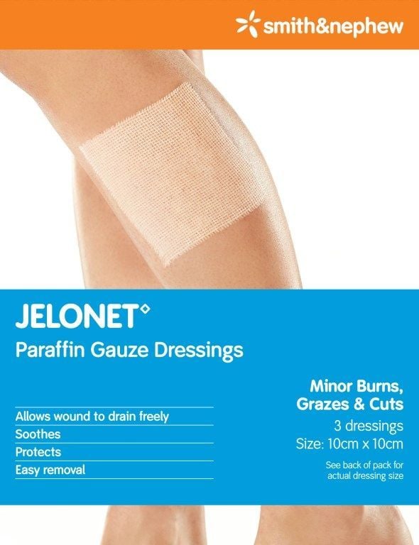 Jelonet 10 cm X 10 cm 3 Pack - ThePharmacy