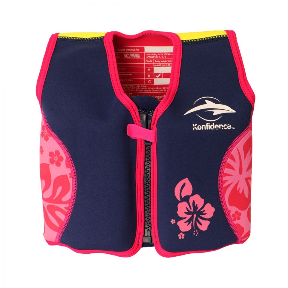 Konfidence Original Float Jacket - Pink Hibiscus (18 months - 3 years) - Konfidence - 1 - Baby & Kids - ThePharmacy