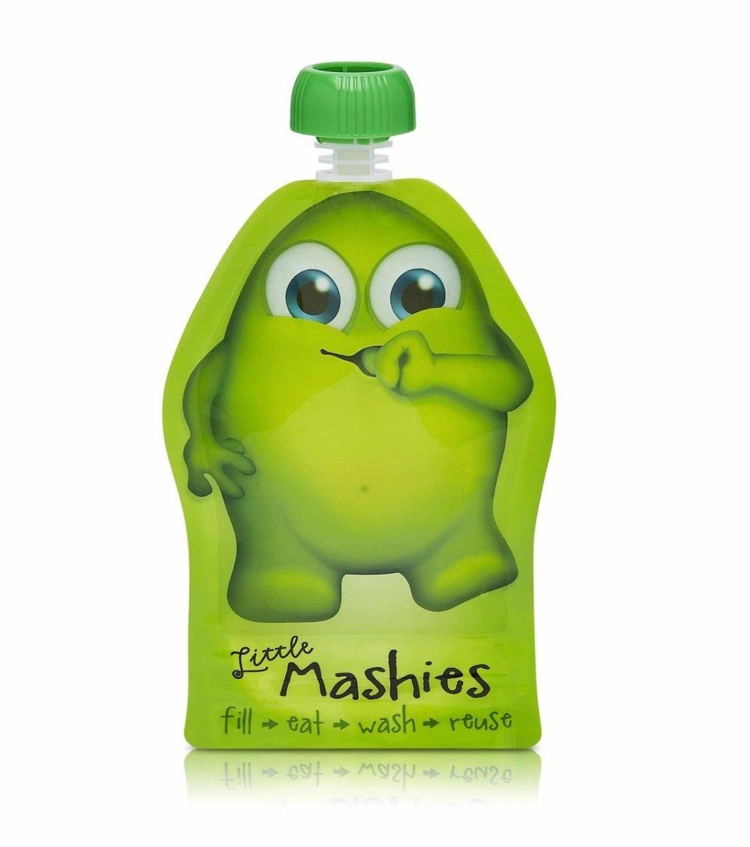 Little Mashies Reusable Food Pouches - Green - 2 Pack - Little Mashies - 2 - Baby & Kids - ThePharmacy