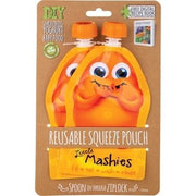 Little Mashies Reusable Food Pouches - Orange - 2 Pack - Little Mashies - 1 - Baby & Kids - ThePharmacy