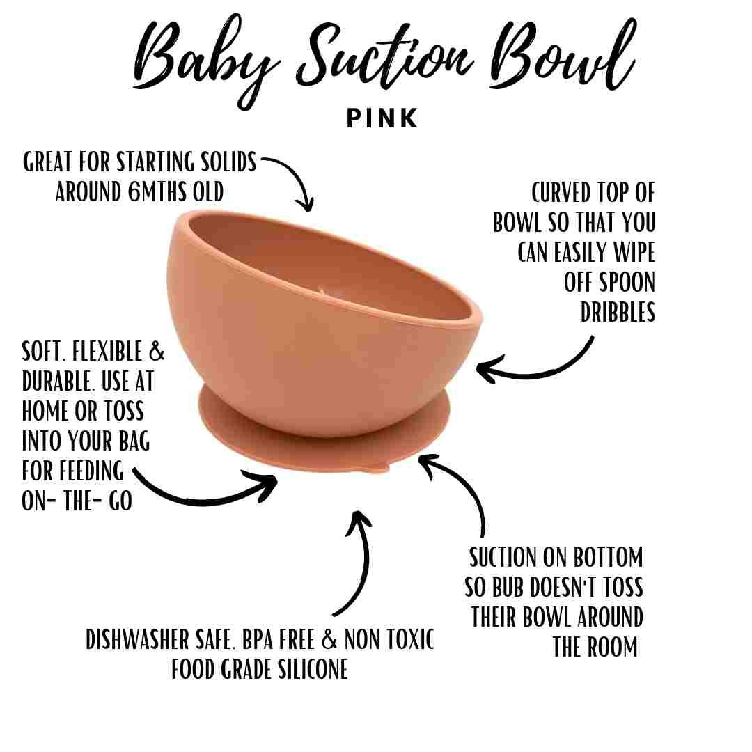 Little Mashies Sucky Bowl - Blush Pink - Little Mashies - 6 - Baby & Kids - ThePharmacy