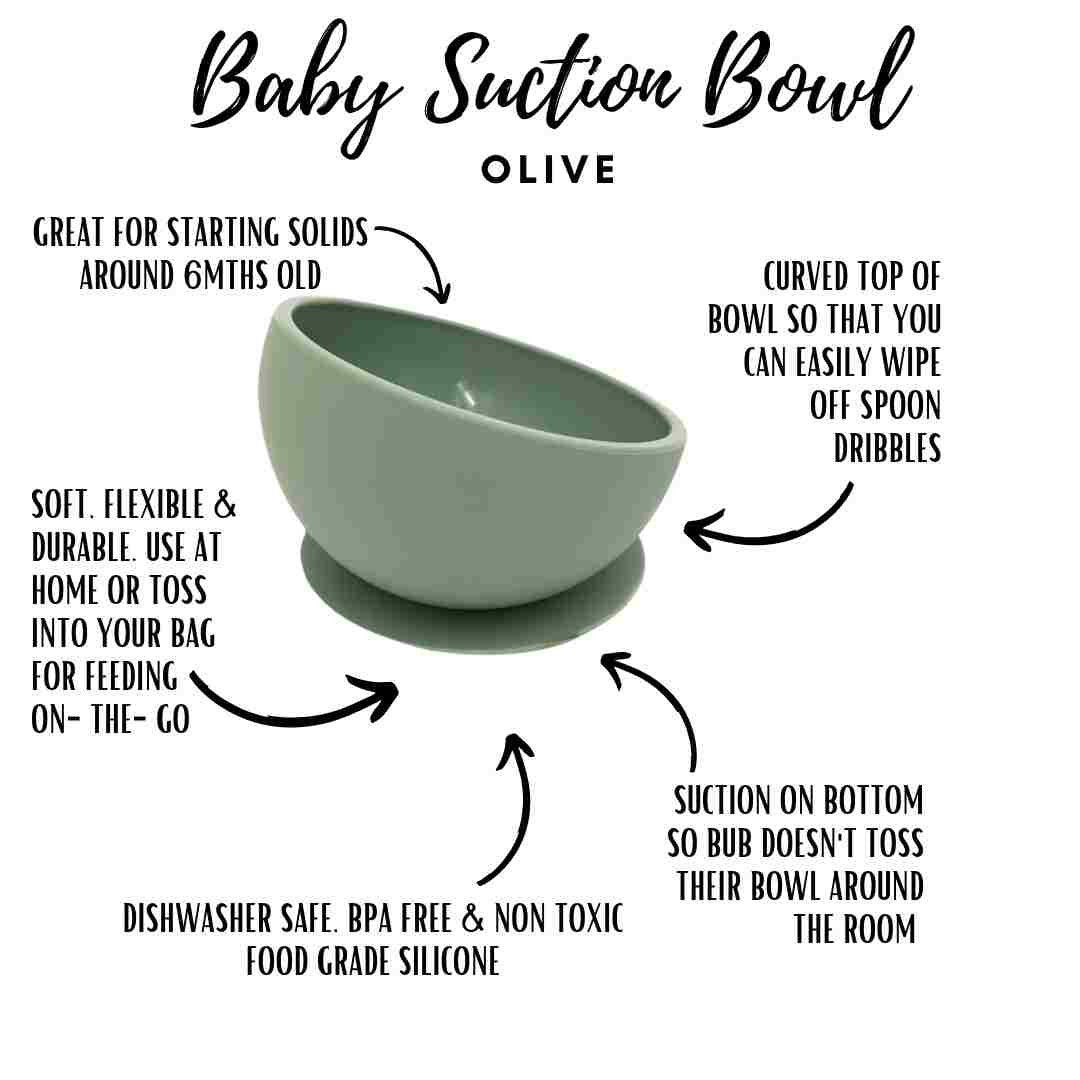 Little Mashies Sucky Bowl - Olive - Little Mashies - 2 - Baby & Kids - ThePharmacy