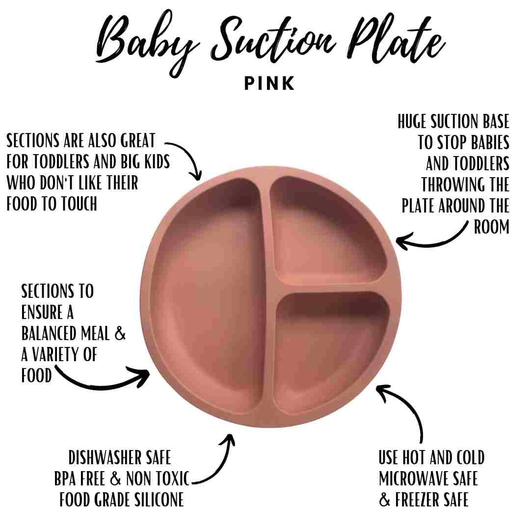 Little Mashies Sucky Platter Plate - Blush Pink - Little Mashies - 3 - Baby & Kids - ThePharmacy