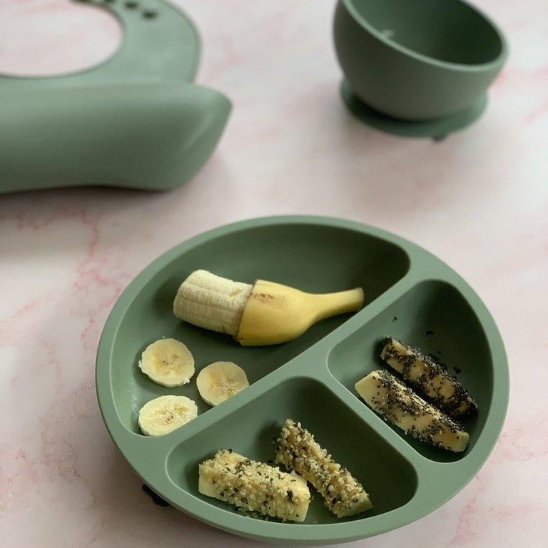 Little Mashies Sucky Platter Plate - Olive - Little Mashies - 2 - Baby & Kids - ThePharmacy