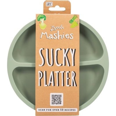 Little Mashies Sucky Platter Plate - Olive - Little Mashies - 1 - Baby & Kids - ThePharmacy