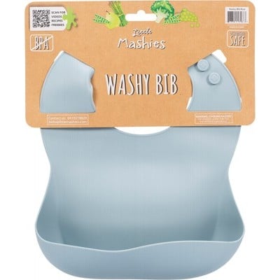 Little Mashies Washy Bib - Dusty Blue - Little Mashies - 1 - Baby & Kids - ThePharmacy