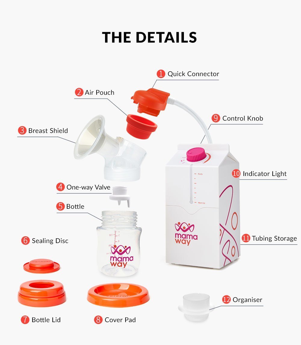 Mamaway Soothing Warmth Double Electric Breast Pump - Mamaway - 6 - Baby & Kids - ThePharmacy