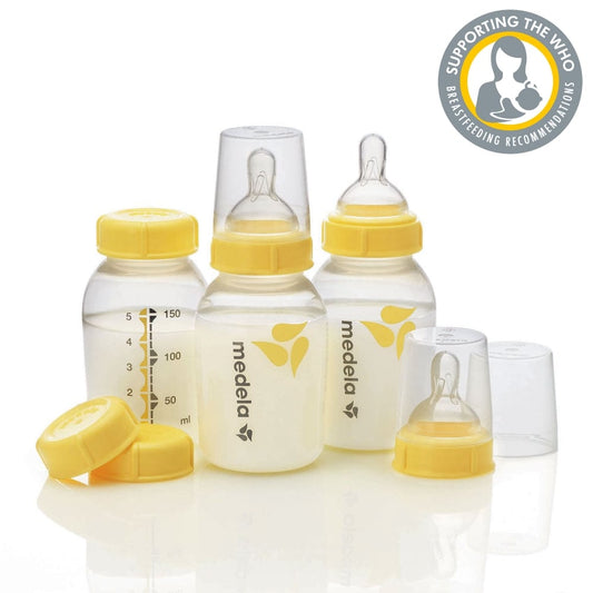MEDELA - Breastmilk Bottles 150ml with Wide Neck Teat - 3 pack - Medela - 1 - Baby & Kids - ThePharmacy