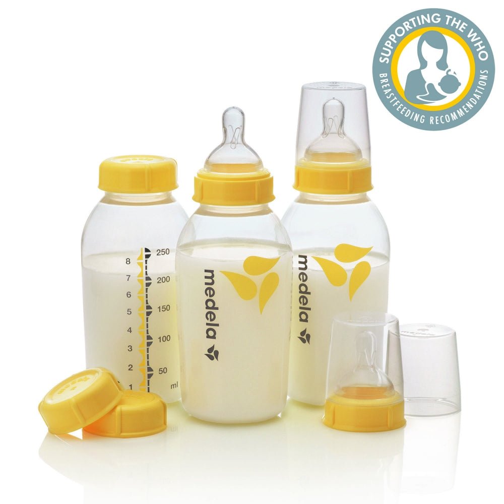 MEDELA - Breastmilk Bottles 250ml with Wide Neck Teat - 3 pack - Medela - 1 - Baby & Kids - ThePharmacy