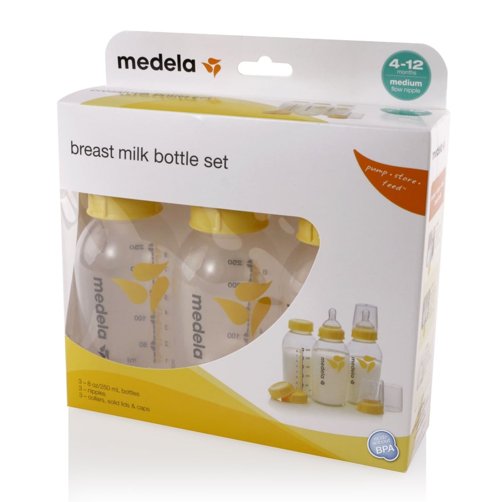 MEDELA - Breastmilk Bottles 250ml with Wide Neck Teat - 3 pack - Medela - 2 - Baby & Kids - ThePharmacy