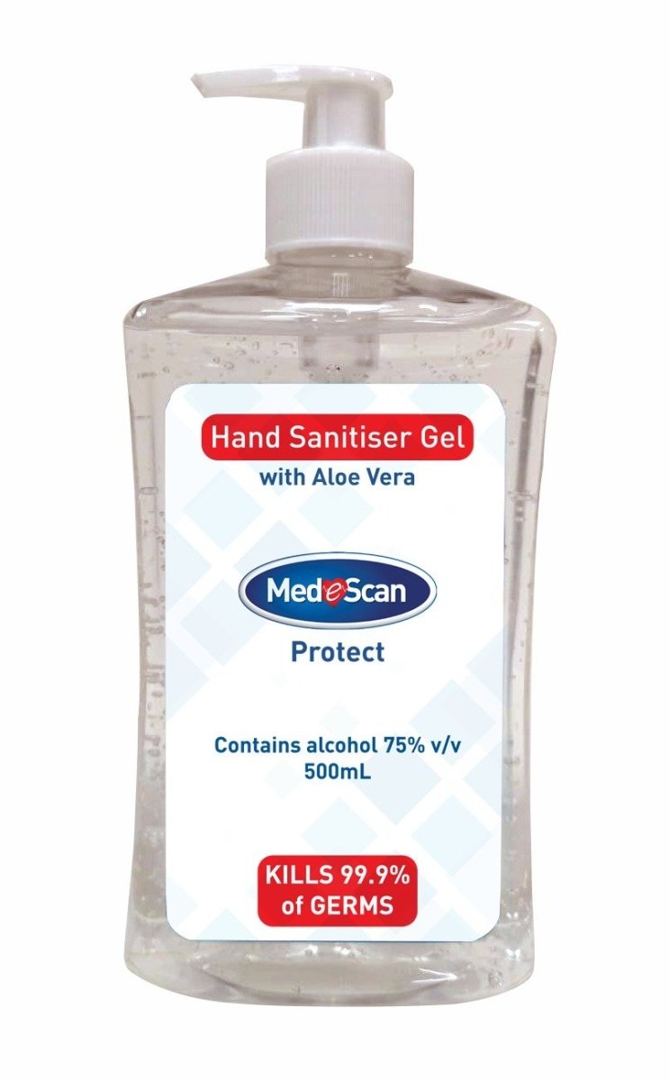 Medescan Protect Alcohol Based Hand & Body Sanitiser Gel with Aloe Vera - 500mL - MedeScan - 1 - Health - ThePharmacy