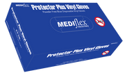 MEDIflex Vinyl Gloves Powder Free - Blue, Large (100 gloves per box) - MEDIflex - 1 - Health - ThePharmacy