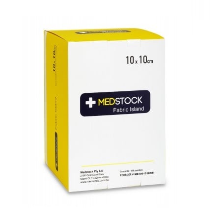 Medstock Fabric Island Wound Dressing 10cm x 10cm - 1 Piece - vendor - unknown - 2 - Health - ThePharmacy