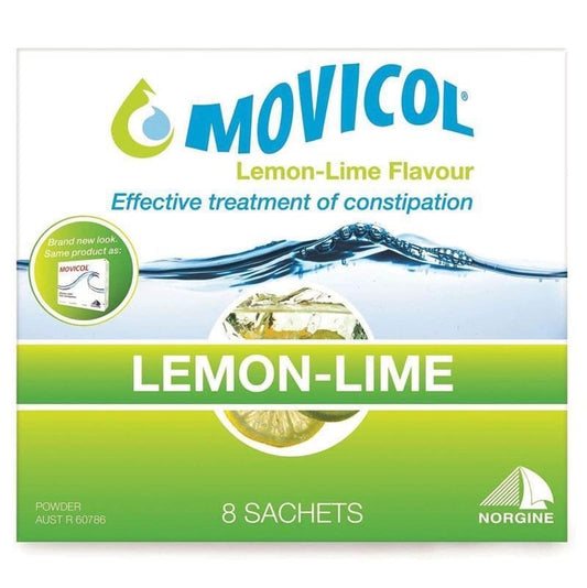 Movicol Powder 13.7G x 8 Sachets - Lemon/Lime Flavour - Movicol - 1 - Health - ThePharmacy