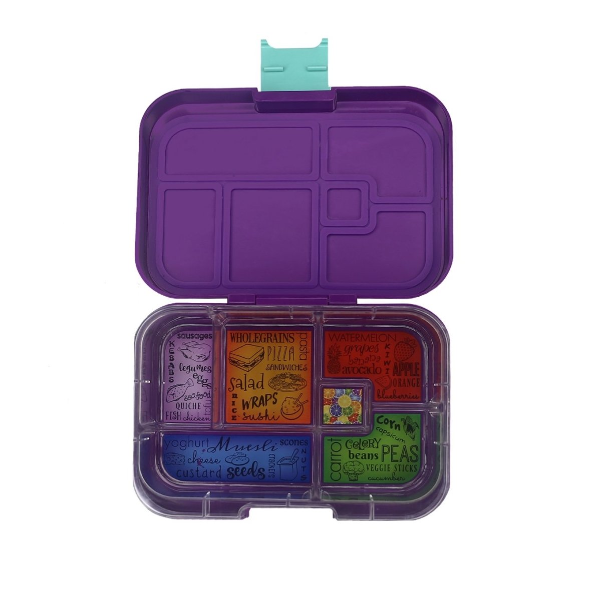 Munchbox Lunchbox - Maxi6 - Purple Peacock - Munchbox - 2 - Baby & Kids - ThePharmacy
