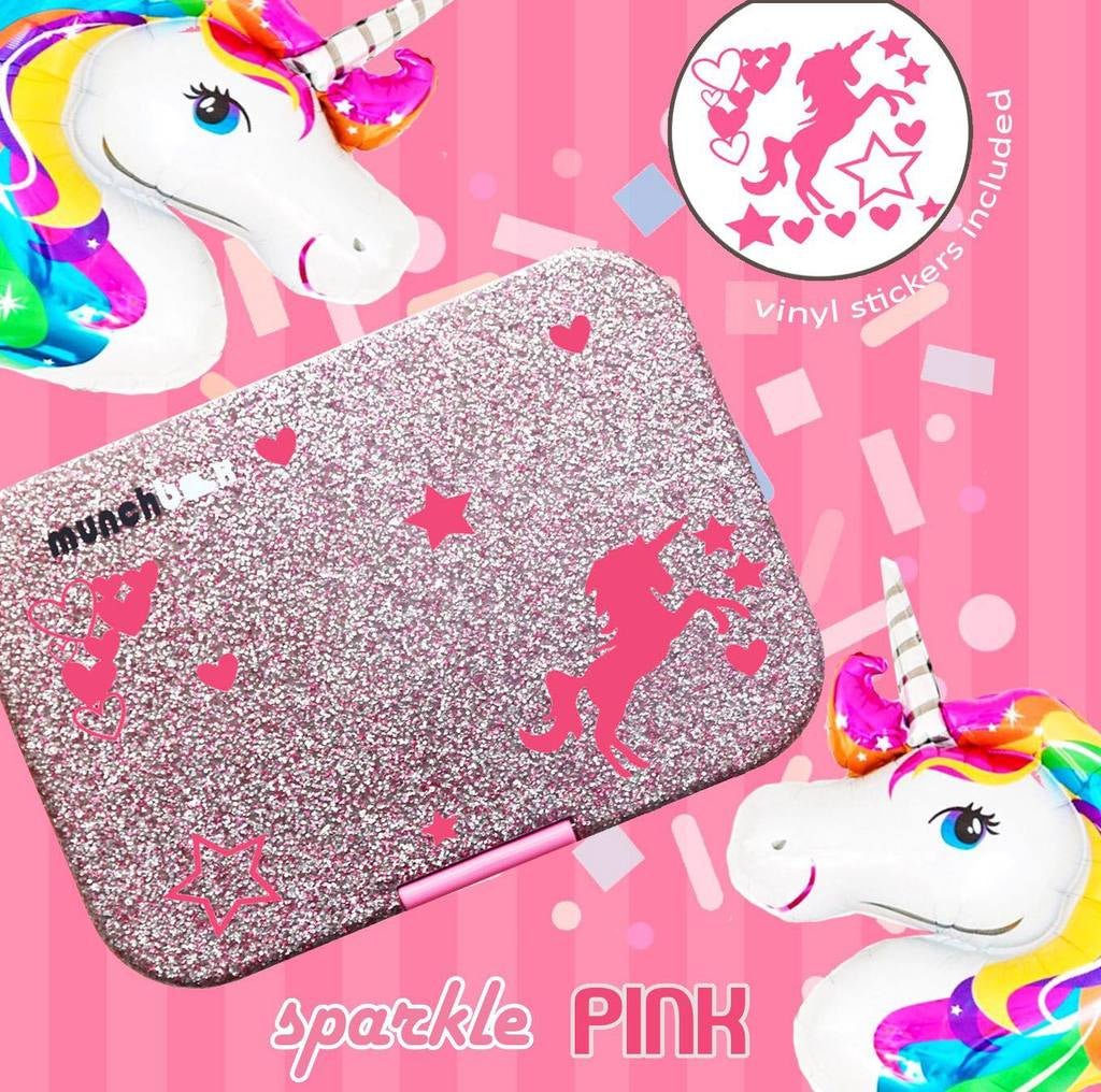 Munchbox Lunchbox - Maxi6 - Sparkle Pink - ThePharmacy