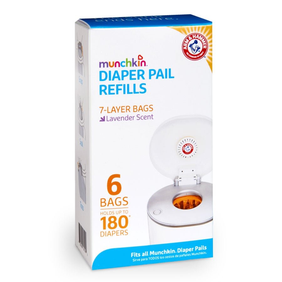 Munchkin Arm & Hammer Nappy Bin Bag Refills - 6 Pack - Munchkin - 1 - Baby & Kids - ThePharmacy