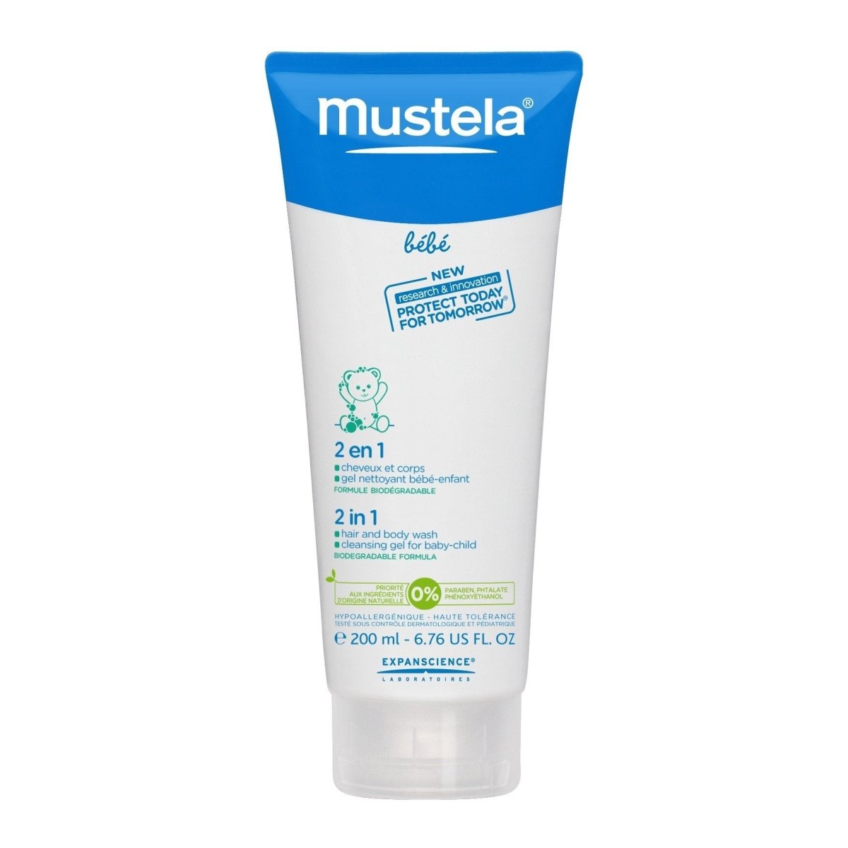 Mustela Bebe 2 - in - 1 Hair & Body Wash 200mL - Mustela - 1 - Baby & Kids - ThePharmacy